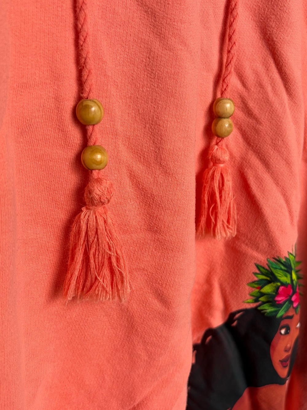Disney Parks Moana Embroidered Hoodie 3XL Cropped Oversized Polynesian Resort - Picture 7 of 13